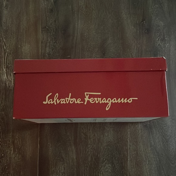 Salvatore Ferragamo Vintage Delirio Black Calf Leather Lace Up Dress Shoes 7 1/2 - Picture 13 of 16